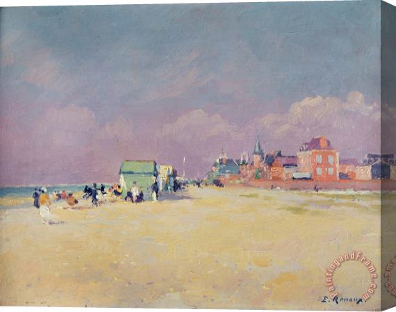 Jules Ernest Renoux Cayeux sur Mer Stretched Canvas Print / Canvas Art