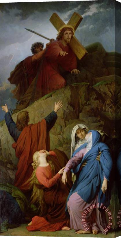 Jules Eugene Lenepveu The Virgin of Calvary Stretched Canvas Print / Canvas Art