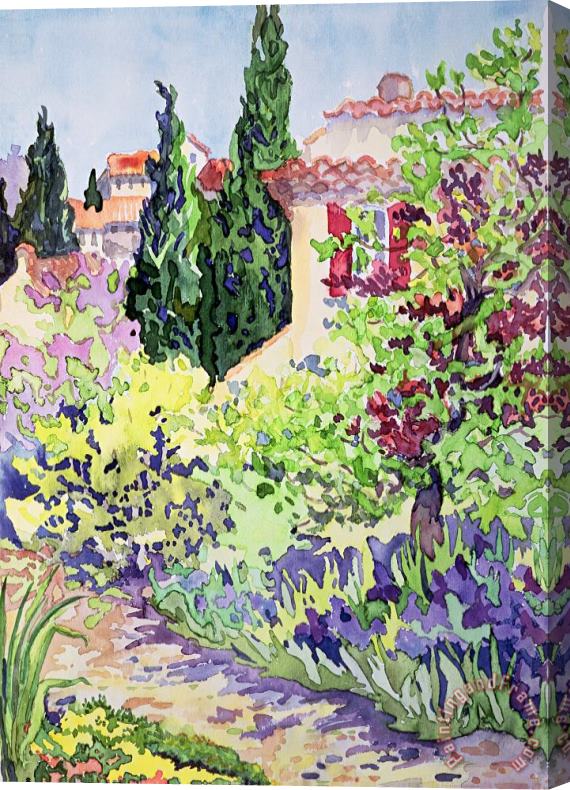 Julia Gibson Garden At Vaison Stretched Canvas Painting / Canvas Art