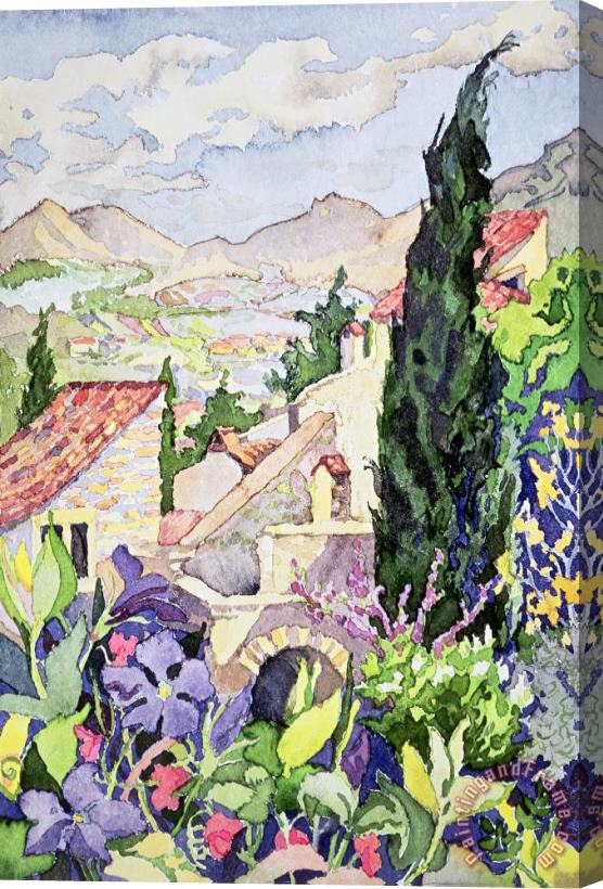 Julia Gibson The Old Town Vaison Stretched Canvas Painting / Canvas Art