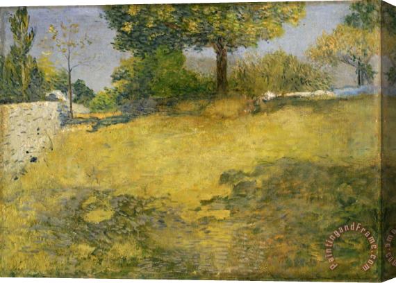 Julian Alden Weir The High Pasture Stretched Canvas Painting / Canvas Art