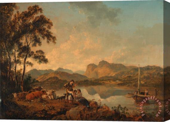 Julius Caesar Ibbetson Langdale Pikes From Lowood Stretched Canvas Print / Canvas Art