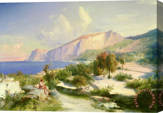Karl Blechen Capri Stretched Canvas Painting / Canvas Art
