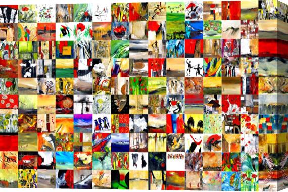 Katarina Niksic 150 Artworks Stretched Canvas Painting / Canvas Art