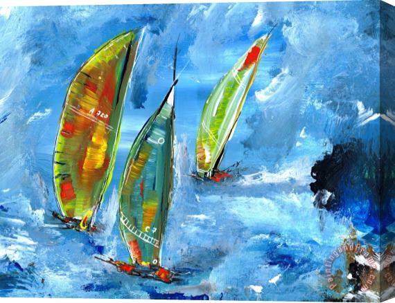 Katarina Niksic Sailing Stretched Canvas Painting / Canvas Art