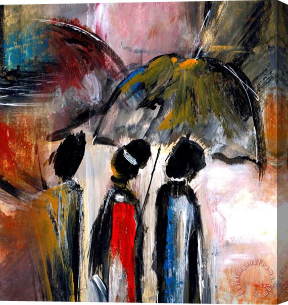 Katarina Niksic Singin in the Rain Stretched Canvas Print / Canvas Art