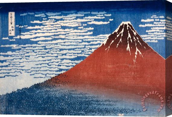 Katsushika Hokusai Fine Wind, Clear Morning (gaifu Kaisei) Stretched Canvas Painting / Canvas Art