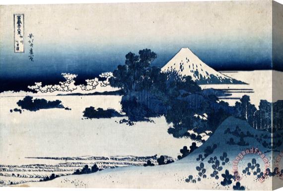 Katsushika Hokusai Shichirigahama in Suruga Province Stretched Canvas Print / Canvas Art
