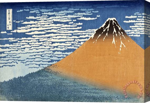 Katsushika Hokusai South Wind, Clear Dawn Stretched Canvas Print / Canvas Art