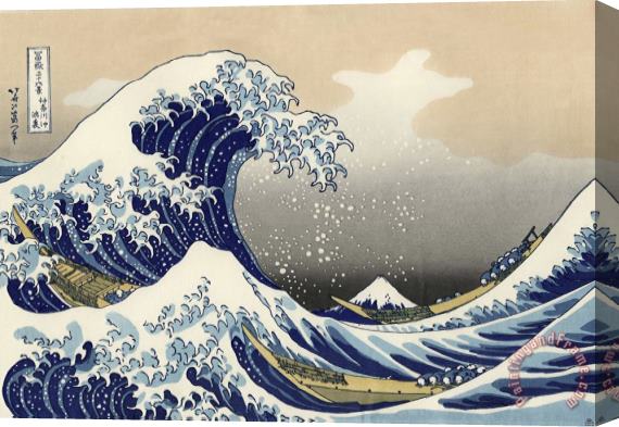 Katsushika Hokusai Under The Wave Off Kanagawa Stretched Canvas Print / Canvas Art