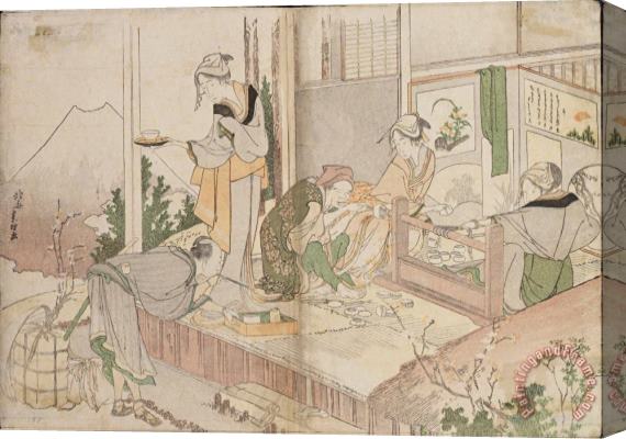 Katsushika Hokusai Untitled Stretched Canvas Painting / Canvas Art
