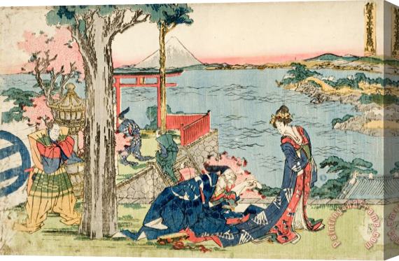 Katsushika Hokusai Woodcut Stretched Canvas Painting / Canvas Art