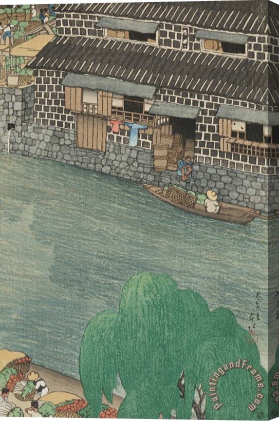 Kawase Hasui Daikon Gashi, From The Series Twelve Subjects of Tokyo Stretched Canvas Print / Canvas Art