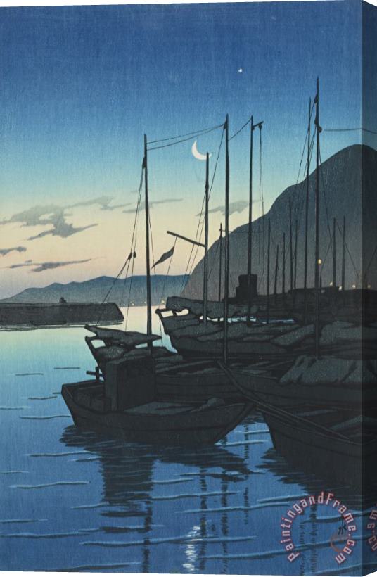 Kawase Hasui Dawn at Beppu (beppu No Asa) Stretched Canvas Print / Canvas Art