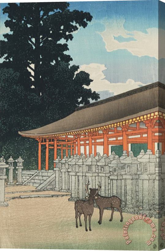 Kawase Hasui Kasuga Shrine at Nara (kasuga Jinsha), From The Series Souvenirs of Travels, Second Series (tabi Miyage, Dai Ni Shu) Stretched Canvas Painting / Canvas Art