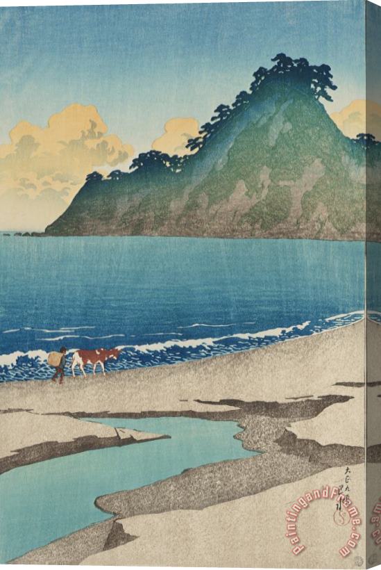 Kawase Hasui Summer Morning on Iwaino Beach (boshu, Iwaino Hama), From The Series Souvenirs of Travels, First Series (tabi Miyage, Dai Isshu) Stretched Canvas Print / Canvas Art