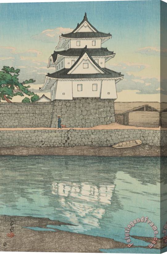 Kawase Hasui Takamatsu Castle (takamatsu Jo), From The Series Souvenirs of Travels, Second Series (tabi Miyage, Dai Ni Shu) Stretched Canvas Painting / Canvas Art