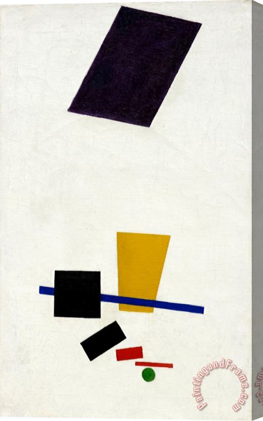 Kazimir Malevich Painterly Realism of a Football Player – Color Masses in The 4th Dimension Stretched Canvas Painting / Canvas Art
