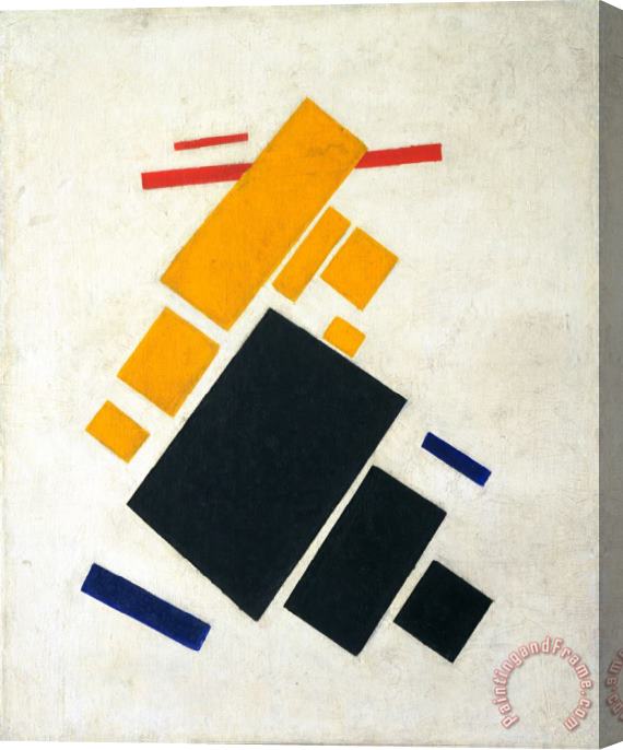 Kazimir Malevich Suprematist Composition Airplane Stretched Canvas Print / Canvas Art