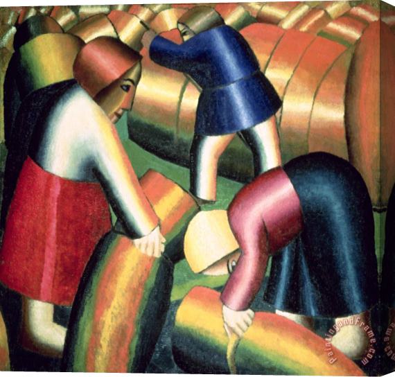 Kazimir Malevich Taking in The Rye Stretched Canvas Print / Canvas Art