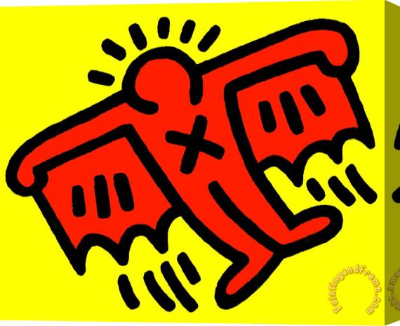 Keith Haring Angeles II Stretched Canvas Print / Canvas Art