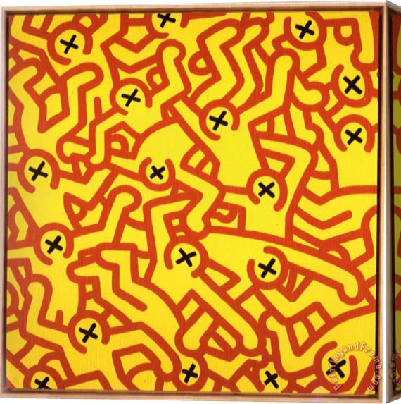 Keith Haring Pop 18 Stretched Canvas Print / Canvas Art