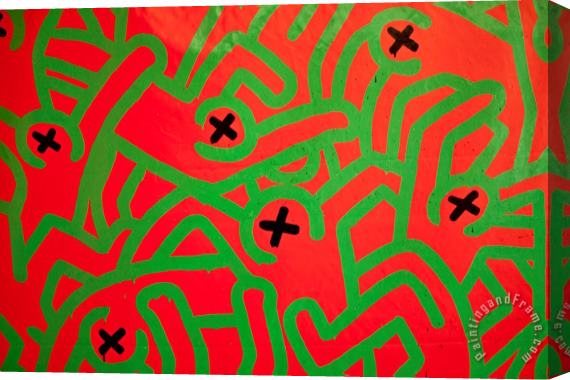 Keith Haring Pop Shop 13 Stretched Canvas Painting / Canvas Art