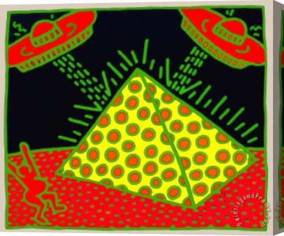 Keith Haring Pop Shop 15 Stretched Canvas Print / Canvas Art