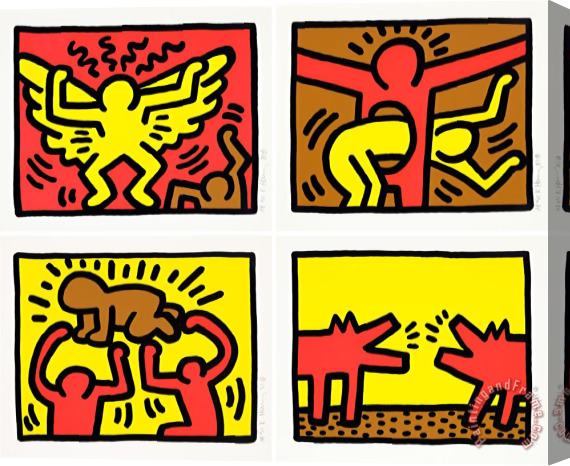 Keith Haring Pop Shop Iv Stretched Canvas Print / Canvas Art