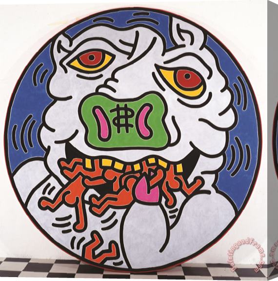 Keith Haring Untitled, 1988 Stretched Canvas Painting / Canvas Art