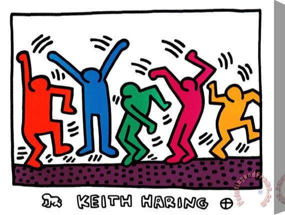 Keith Haring Untitled Stretched Canvas Print / Canvas Art