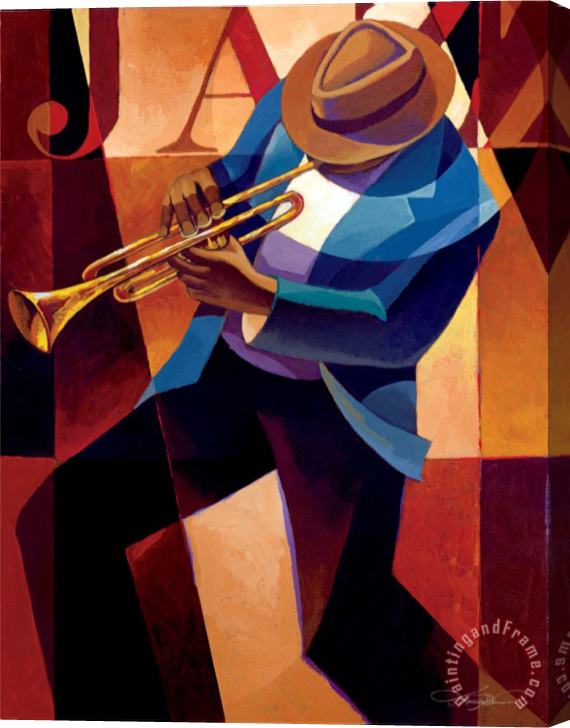 Keith Mallett Swing Stretched Canvas Painting / Canvas Art