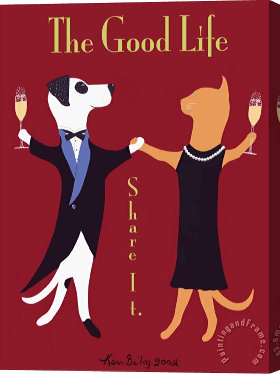 Ken Bailey The Good Life Stretched Canvas Print / Canvas Art