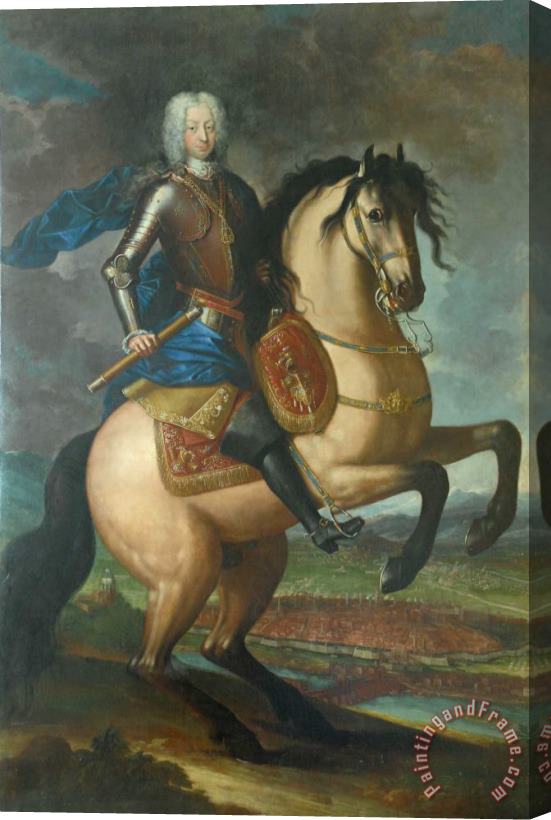 La Clementina Ritratto Equestre Di Carlo Emanuele III Stretched Canvas Print / Canvas Art