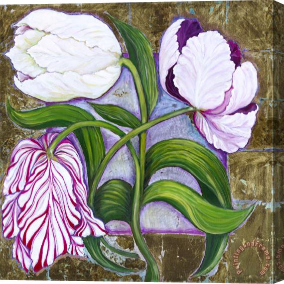 Laila Shawa Tulips Stretched Canvas Painting / Canvas Art