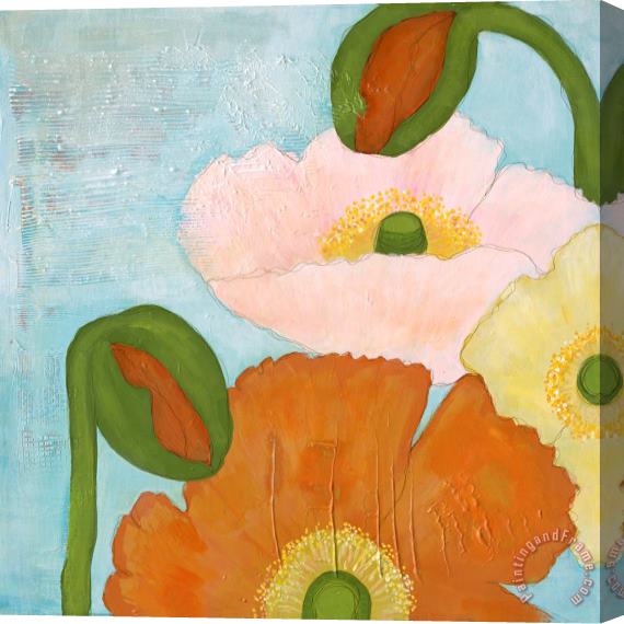 Laura Gunn Poppy Bouquet III Stretched Canvas Painting / Canvas Art