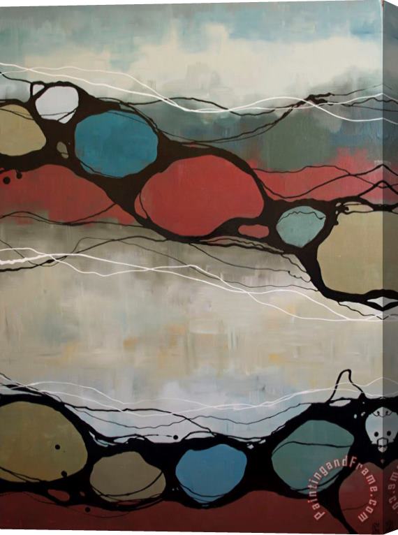 laurie maitland Rust And Water Stretched Canvas Painting / Canvas Art