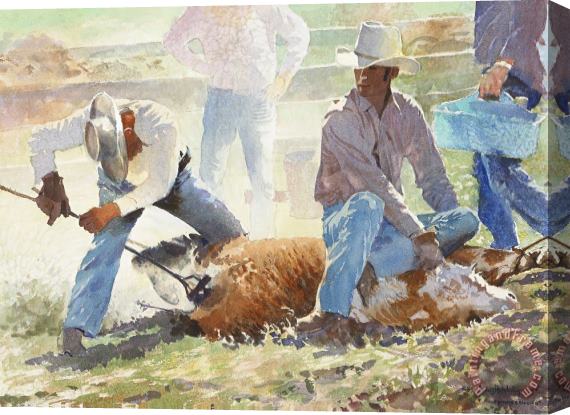 LaVere Hutchings Spring Branding Stretched Canvas Painting / Canvas Art