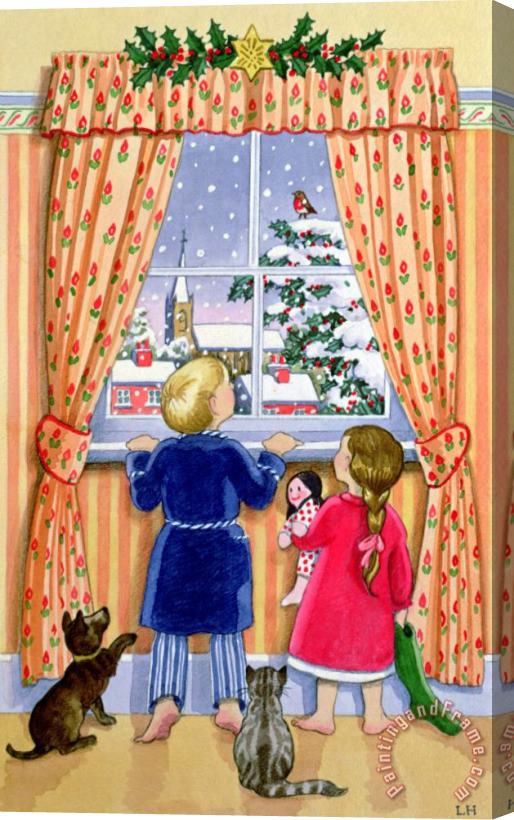 Lavinia Hamer Seeing The Snow Stretched Canvas Painting / Canvas Art