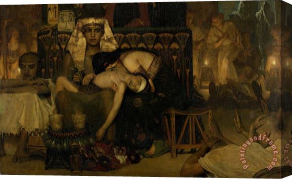 Lawrence Alma-tadema The Death of The Pharaoh's Firstborn Son<br>the Death of The Pharaoh's Firstborn Son Stretched Canvas Print / Canvas Art