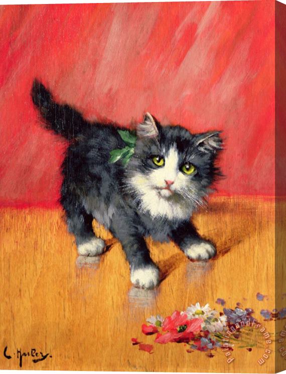 Leon-Charles Huber An Innocent Look Stretched Canvas Painting / Canvas Art