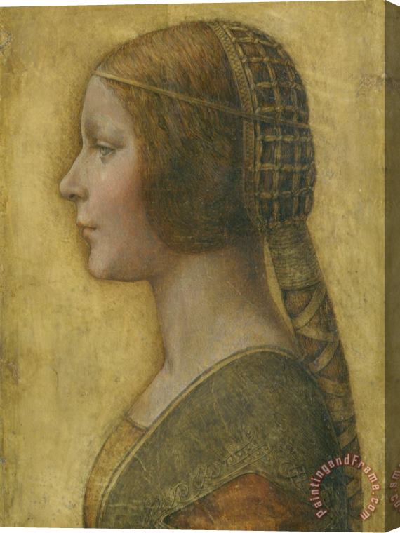 Leonardo da Vinci La Bella Principessa - 15th Century Stretched Canvas Print / Canvas Art