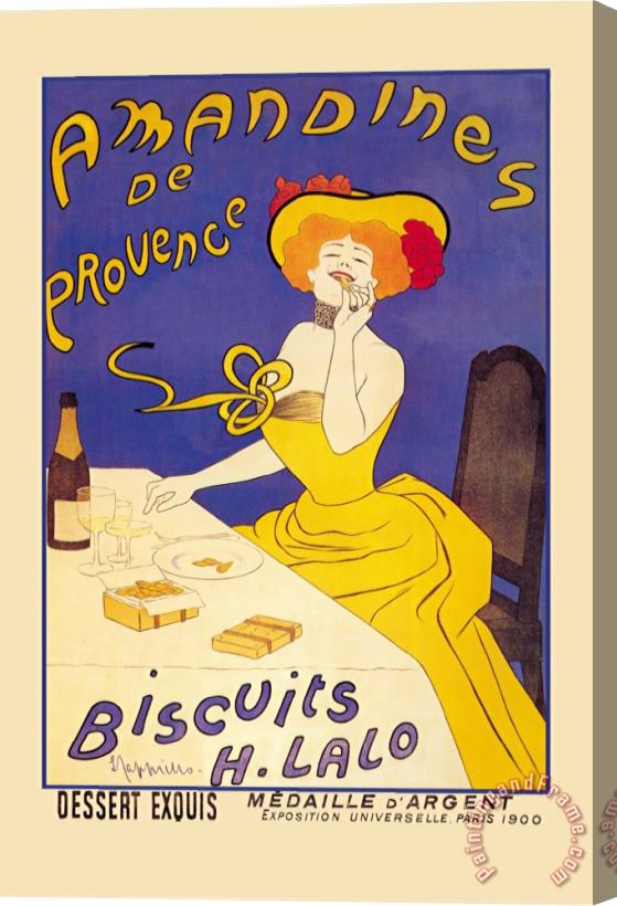 Leonetto Cappiello Amandines De Provence Biscuits Stretched Canvas Print / Canvas Art