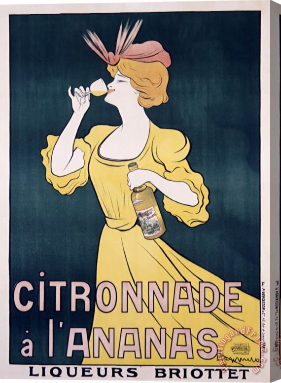 Leonetto Cappiello Citronnade Pineapple Drink Stretched Canvas Print / Canvas Art