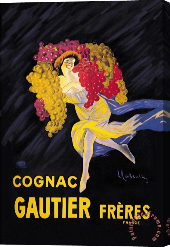 Leonetto Cappiello Cognac Gautier Freres Stretched Canvas Painting / Canvas Art