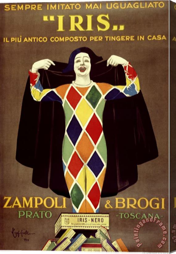 Leonetto Cappiello Iris Zampoli Brogi Stretched Canvas Print / Canvas Art