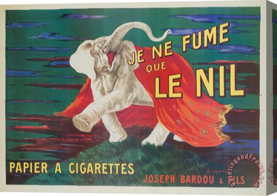 Leonetto Cappiello Je Ne Fume Que Le Nil Stretched Canvas Print / Canvas Art