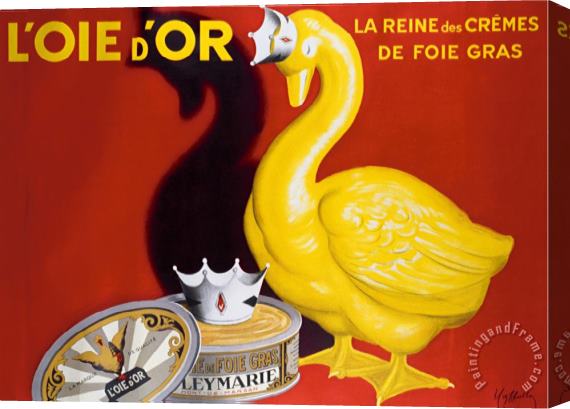 Leonetto Cappiello L Oie D Or Stretched Canvas Painting / Canvas Art