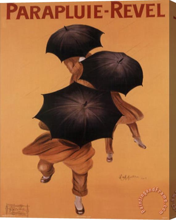 Leonetto Cappiello Parapluie Revel Art Print Poster Stretched Canvas Painting / Canvas Art