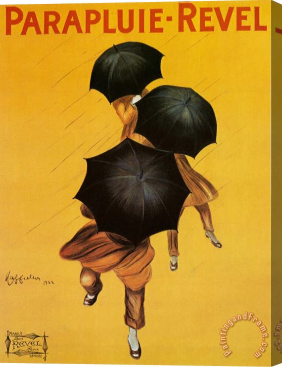 Leonetto Cappiello Parapluie Revel Stretched Canvas Print / Canvas Art